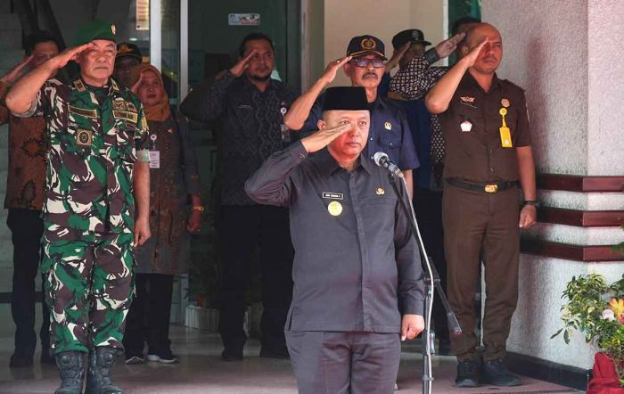 Serah Terima Kirab Pataka 2024, Pemkab Kediri Maknai Semangat Kebersamaan Warga Jawa Timur