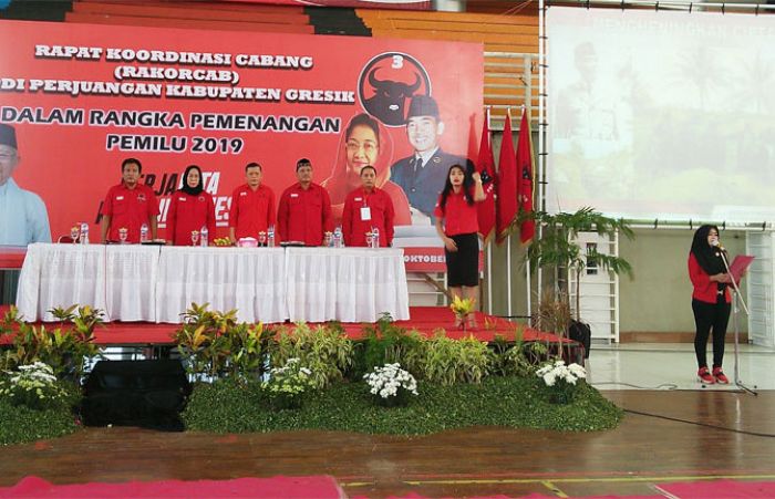 Persiapan Pilpres dan Pileg 2019, PDIP Gresik Rapatkan Barisan