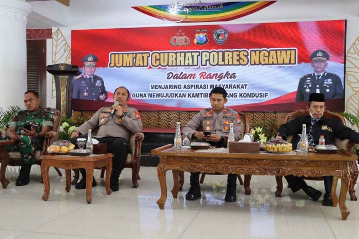 Jumat Curhat, Polres Ngawi Siap Tertibkan Warung Remang-remang dan Balap Liar