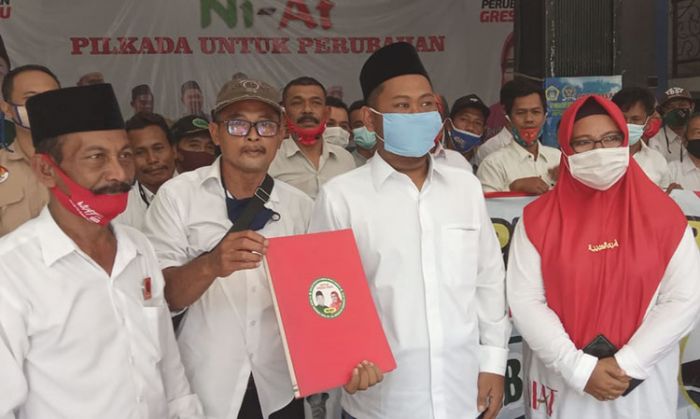 Pilbup Gresik 2020: Jaringan Lintas PAC Projo Deklarasi Dukung Gus Yani-Bu Min