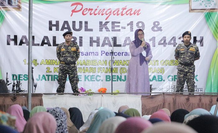 Hadiri Haul Desa Jatirembe, Wabup Gresik Ajak Warga Gemar Bersedekah