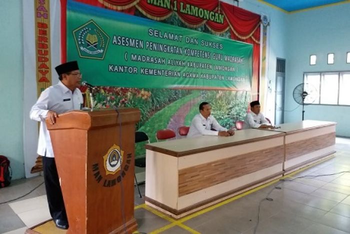 Guru Sertifikasi Kemenag Lamongan Ikuti Uji Kompetensi Berbasis Android