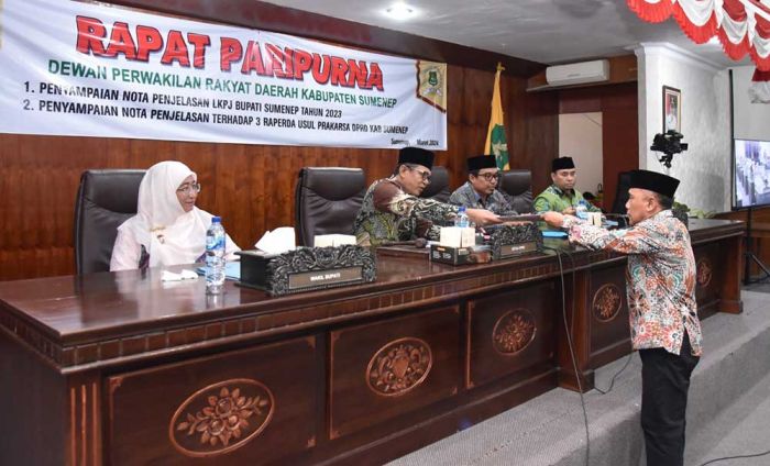 DPRD Sumenep Gelar Rapat Paripurna Nota Penjelasan LKPJ Bupati Tahun 2023