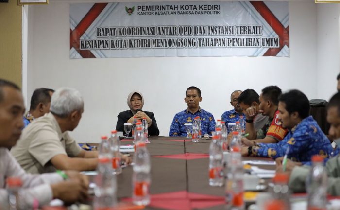 Songsong Tahapan Kampanye Pemilu, Pemkot Kediri Gelar Rakor antar OPD dan Instansi