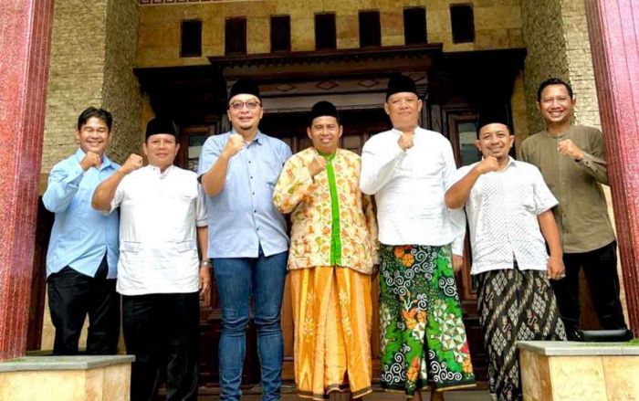 Ketua Gerindra dan Demokrat Sowan ke Ketua PCNU Gresik