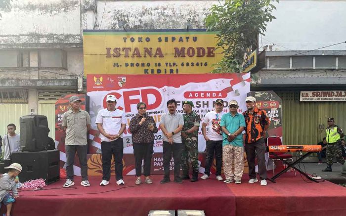 CFD di Jalan Dhoho, Pj Wali Kota Kediri Ikut Orasi Kebangsaan