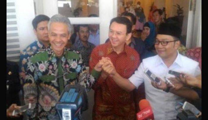 Emil, Ahok, dan Ganjar Kumpul di Balai Kota DKI, Kompak Sindir Risma Soal Studi Banding