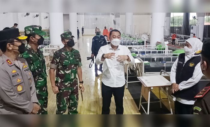 Pastikan Isoter di Surabaya Siap Digunakan, Forkopimda Jatim Tinjau HAH dan RSLT