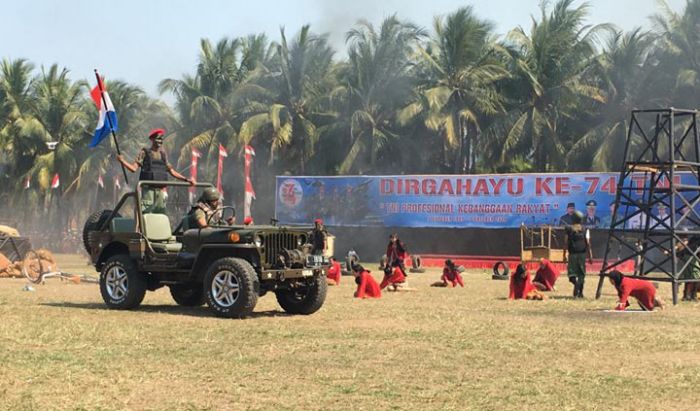 Drama Kolosal Komandan Welut Putih Ditampilkan Alun-alun Kota Jember, Peringati HUT TNI ke-74 