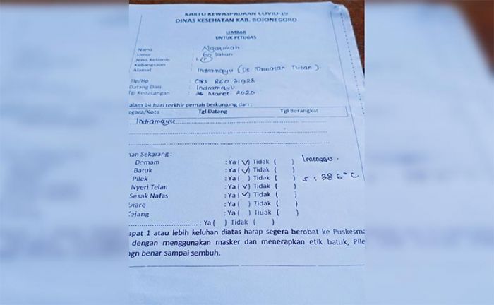 Pemkab Tuban: Ngatimah Penghuni Kos di Kawatan Tidak Terpapar Corona