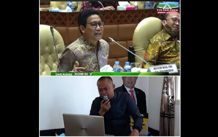 Terkait RKA, Mendes PDTT Gelar Pemaparan di hadapan Komisi V DPR RI Melalui RDP Fisik dan Virtual