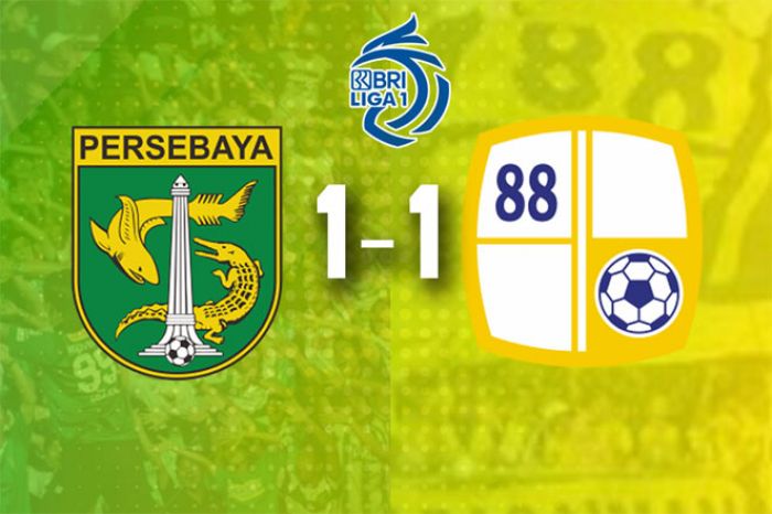 Hasil Persebaya Surabaya vs Barito Putera: Bajul Ijo Buang Peluang