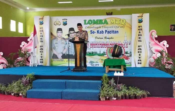 Jaring Qori dan Qoriah Berbakat, Kapolres Pacitan Gelar MTQ