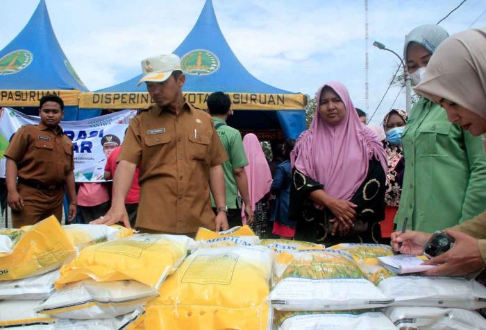 Stabilkan Harga Beras, Wakil Wali Kota Pasuruan Tinjau Pasar