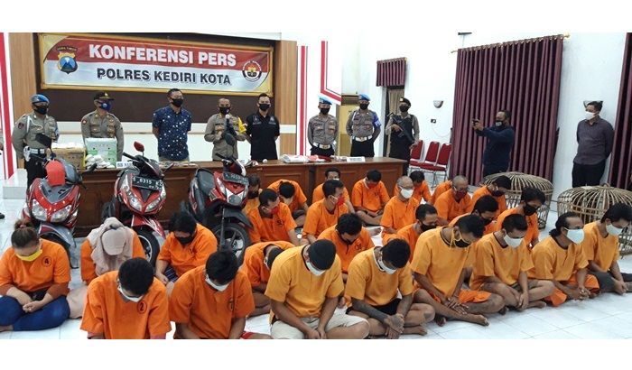 Mei-Juni, Polres Kediri Kota Berhasil Ungkap 23 Kasus dan 26 Tersangka