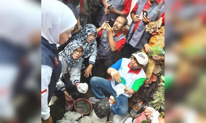 Daur Ulang Popok Bekas, Gubernur Khofifah Puji Kreasi RCL