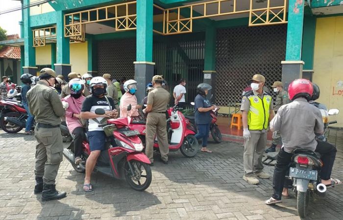 Puluhan Warga Sidoarjo Terjaring Razia PSBB Jilid III