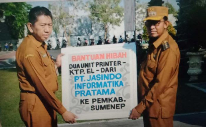 Dukung Pelayanan Disdukcapil Sumenep, PT. Jasuindo Informatika Serahkan Bantuan Printer dan Motor