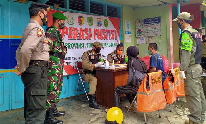 Cegah Sebaran Covid-19, Operasi Yustisi di Trenggalek Terus Dijalankan