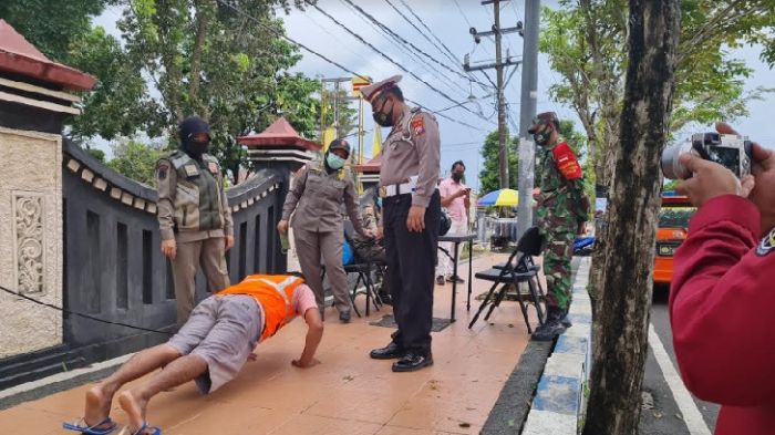 Bangkalan Zona Kuning, Satgas Covid-19 Kian Gencar Razia Masker, Pagi hingga Malam