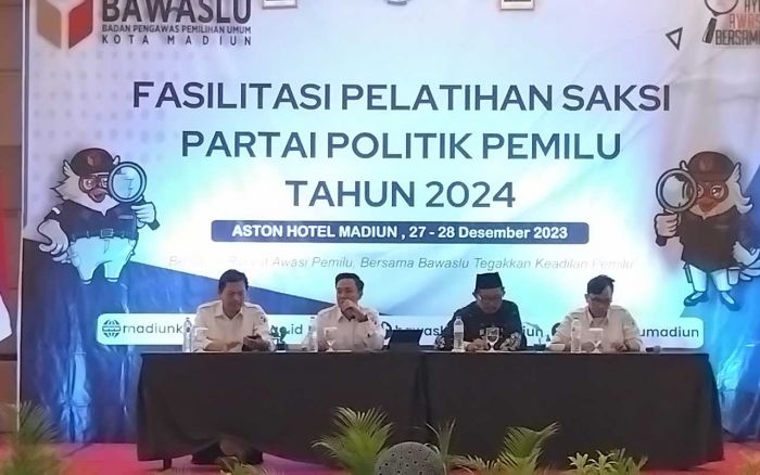 Bawaslu Kota Madiun Gelar Pelatihan Saksi Pemilu 2024