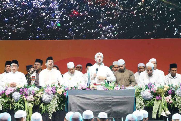 Sidoarjo Bersholawat Akhiri Rangkaian Peringatan Harjasda Ke-164