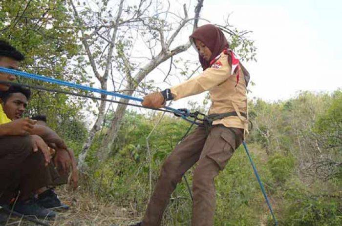 Pramuka Plandaan Jombang Digembleng sebagai Kader Bela Negara