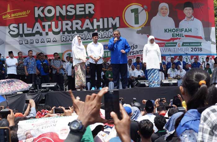 Kampanye Akbar Khofifah-Emil di Jombang: Gus Solah, SBY, dan Sejumlah Pimpinan Parpol Hadir