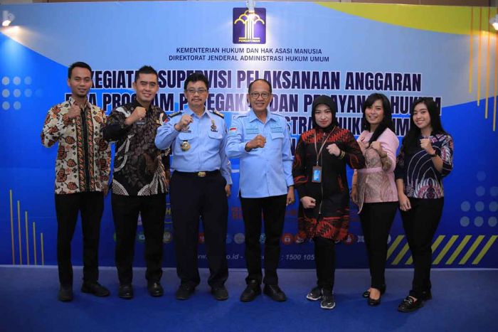 Ditjen AHU dan Kanwil Kemenkumham Jatim Gelar Supervisi Pelaksanaan Anggaran DIPA