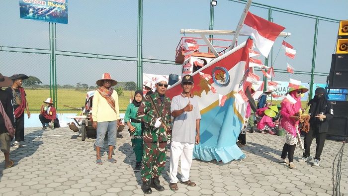 Usung Seni Budaya Pertanian dan Perikanan, Pemdes Sembunganyar Gresik Gelar Karnaval 17 Agustus