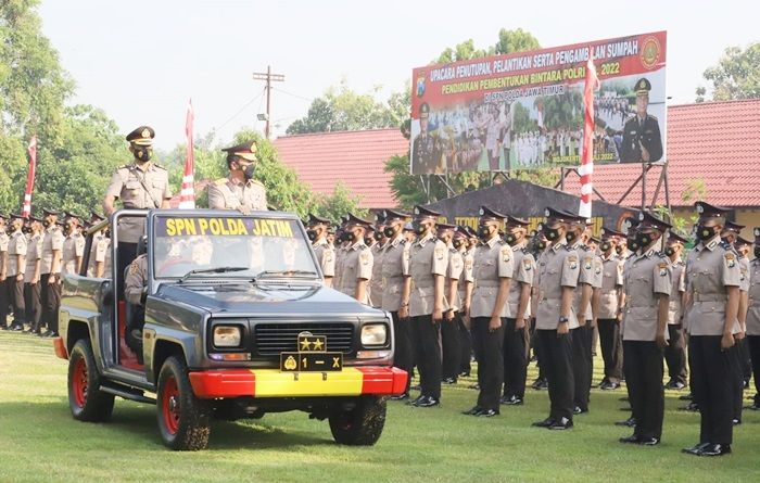 Kapolres Mojokerto Hadiri Upacara Penutupan Diktuk Bintara Polri Gelombang I TA 2022