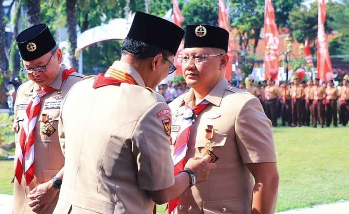 Pj Wali Kota Batu Raih Penghargaan di Peringatan Hari Pramuka ke-63