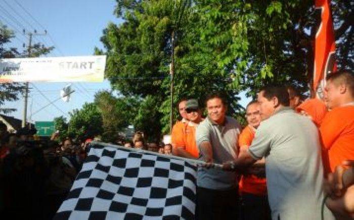 Launching Pemilihan Pilbup 2015, KPU Kab Kediri Gelar Jalan Santai