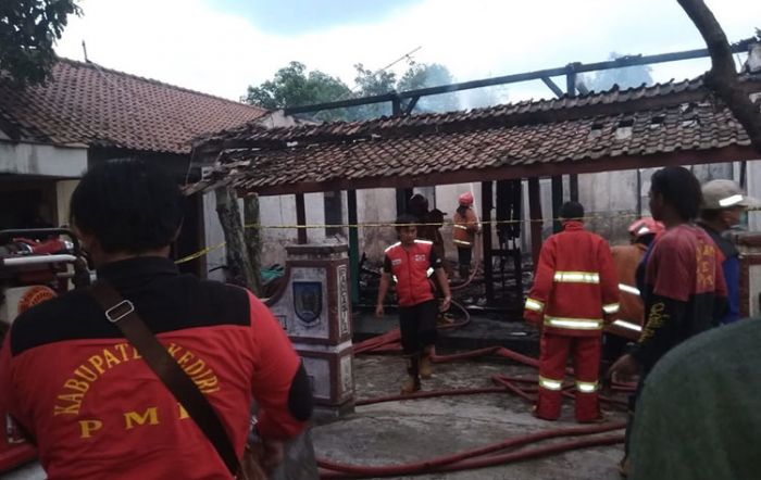 Rumah Terbakar, Pensiunan Guru SD di Kediri Meninggal Dunia