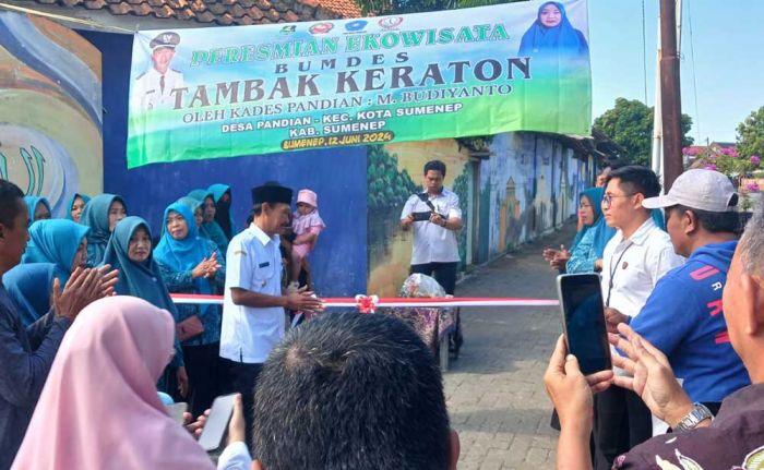 Kades Pandian Sumenep Resmikan Ekowisata Bumdes Tambak Keraton