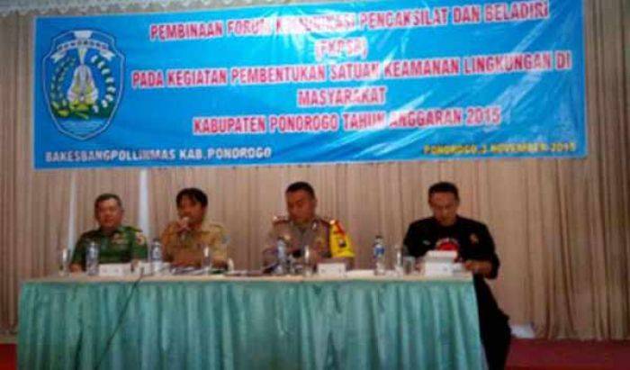 Gelar Silaturahmi FKPSB, Pencak Silat dan Bela Diri di Ponorogo harus Bersatu