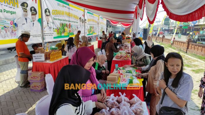 GPP di Pasar Tani Banjaragung Mojokerto, Sejumlah Komoditas Bahan Pangan Pokok Diserbu Emak-Emak