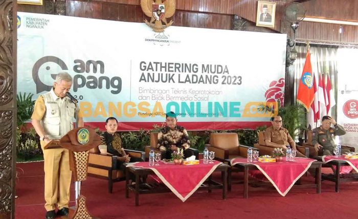 Di Gathering Pemuda Anjuk Ladang, Pj Bupati Nganjuk Bilang Begini