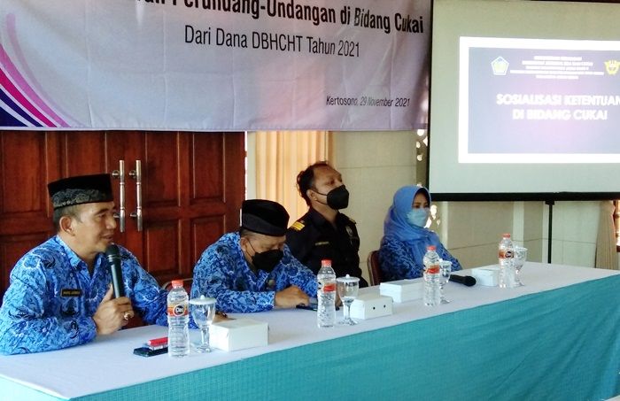 Gandeng Bea Cukai Kediri, Disperindag Nganjuk Gelar Sosialisasi Peredaran Rokok Ilegal