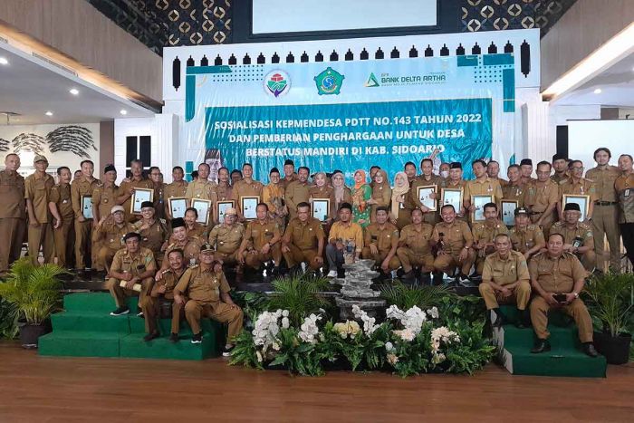 73 Desa di Sidoarjo Terima Penghargaan Desa Mandiri Dari Mendes PDTT