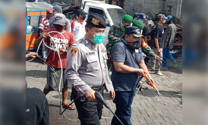 Pasar Kepulungan Tutup Sementara, Ada Penyemprotan Disinfektan