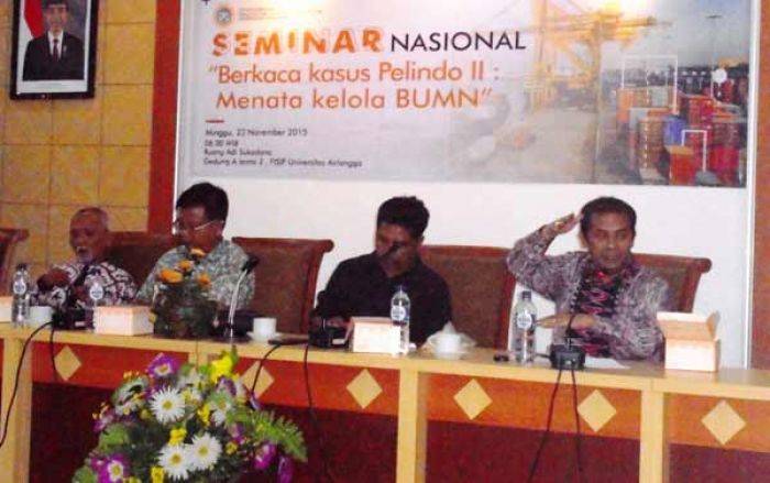 Kasus Pelindo II Diseminarkan Fisip Unair: BUMN Belum Bisa Sumbang Keuangan Negara