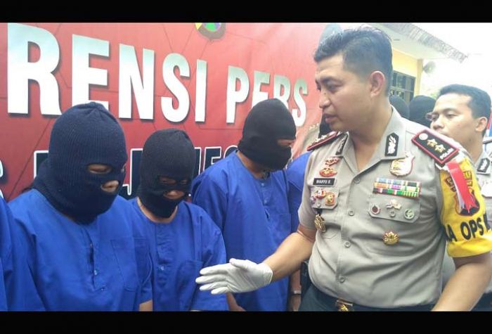 ​Polres Bojonegoro Ringkus Tujuh Komplotan Pencopet Antarkota