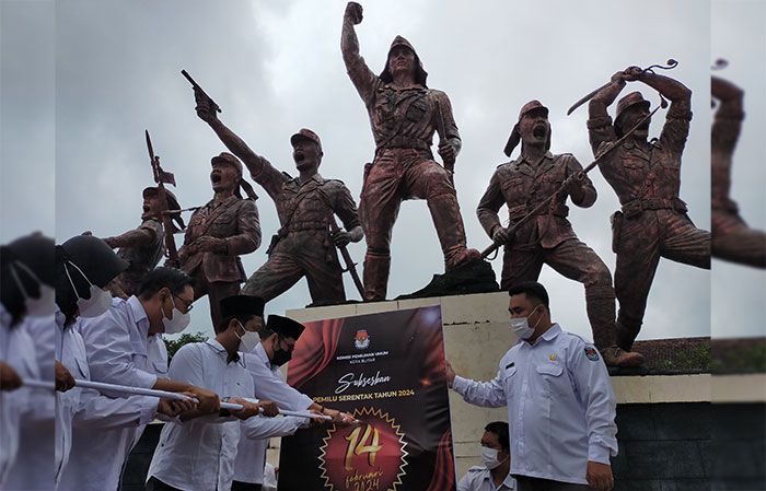 KPU Blitar Jadikan Monumen PETA Sebagai Saksi Deklarasi Pemilu Serentak 2024