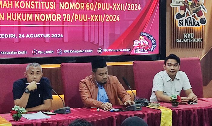 KPU Kabupaten Kediri Pastikan Syarat Pencalonan Kepala Daerah Sesuai Putusan MK