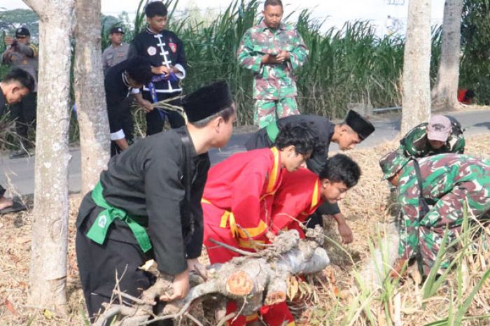 Libatkan Insan Silat, Pemkot Kediri Kolaborasi dengan Kodim 0809 dalam Karya Bhakti TMMD ke-117