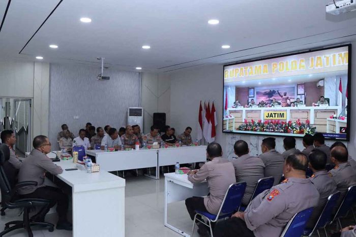 PJU Polres Ngawi Ikuti Zoom Taklimat Awal Audit Kinerja Itwasum Polri