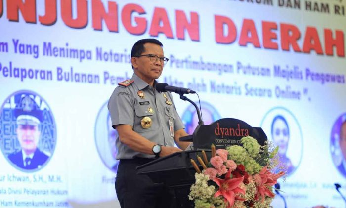 Kepala Kanwil Kemenkumham Jatim Ingatkan Notaris Tingkatkan Integritas dalam Berkinerja