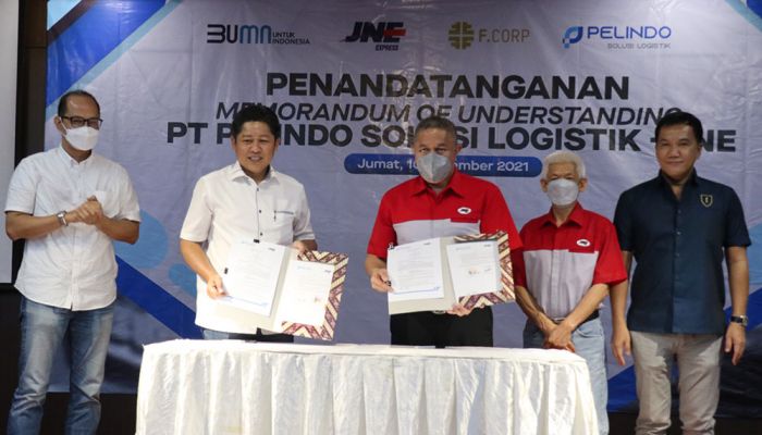 ​Perluas Pasar, JNE Teken MoU dengan Pelindo Solusi Logistik