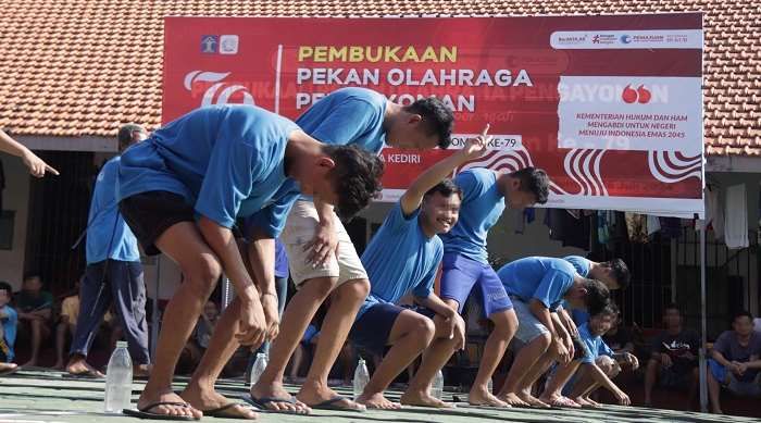 Lapas Kediri Peringati Hari Pengayoman ke-79, Lomba-lombanya Berjalan Seru